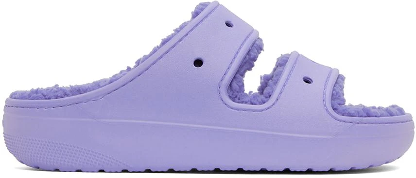 商品Crocs|Blue Classic Cozzzy Sandals,价格¥207,第1张图片