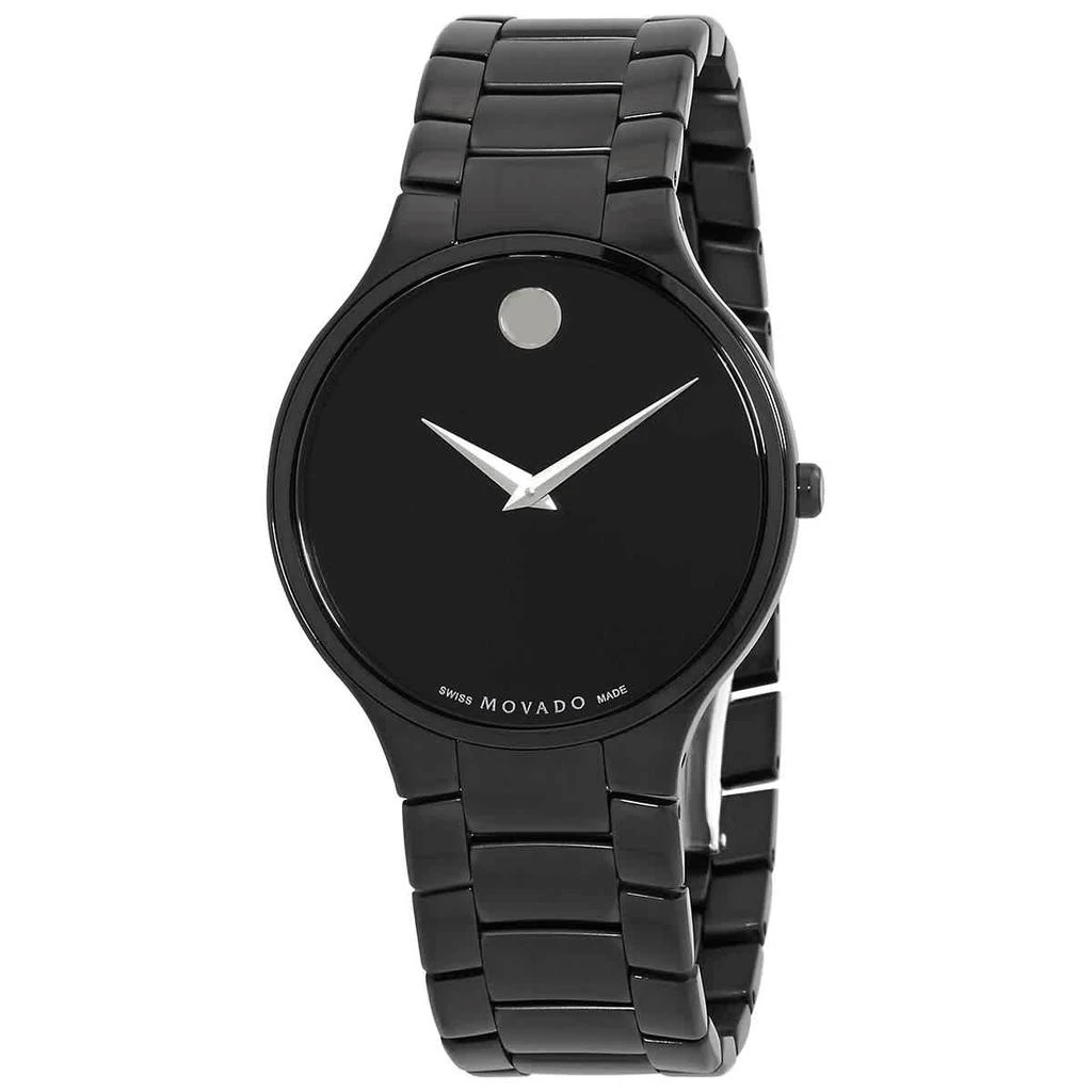 商品Movado|Movado Serio Quartz Black Dial Mens Watch 0607285,价格¥3413,第1张图片