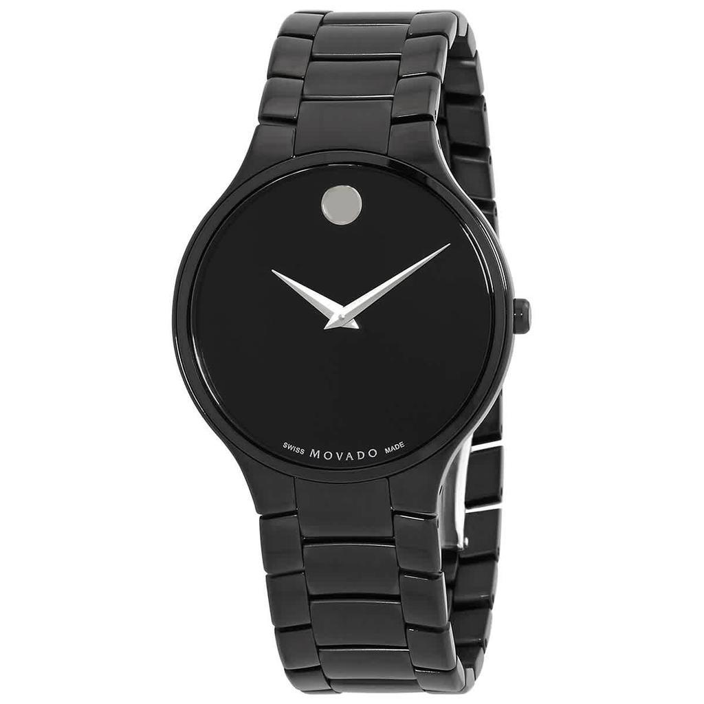 商品Movado|Movado Serio Quartz Black Dial Mens Watch 0607285,价格¥3469,第1张图片
