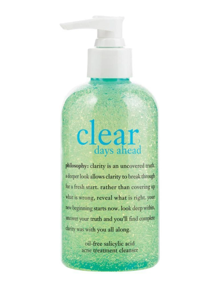 商品philosophy|Clear Days Ahead Oil-Free Salicylic Acid Acne Treatment Cleanser,价格¥166,第1张图片