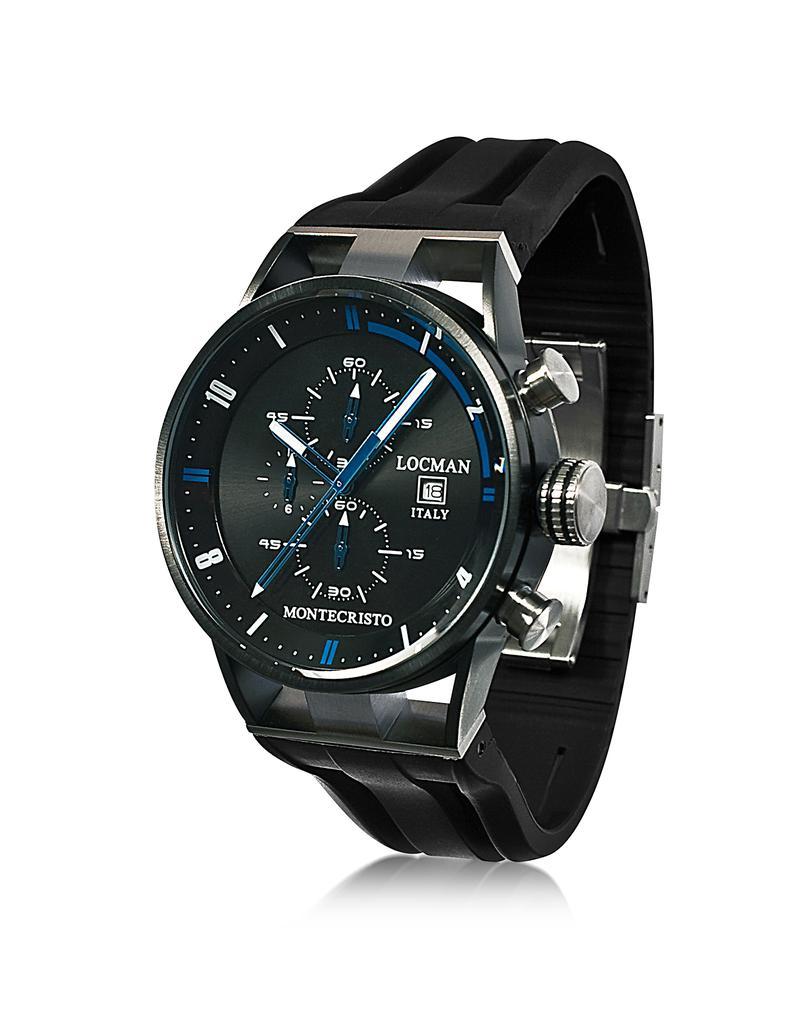 商品Locman 洛克曼|Montecristo 不锈钢和钛男士计时手表,价格¥4355,第5张图片详细描述