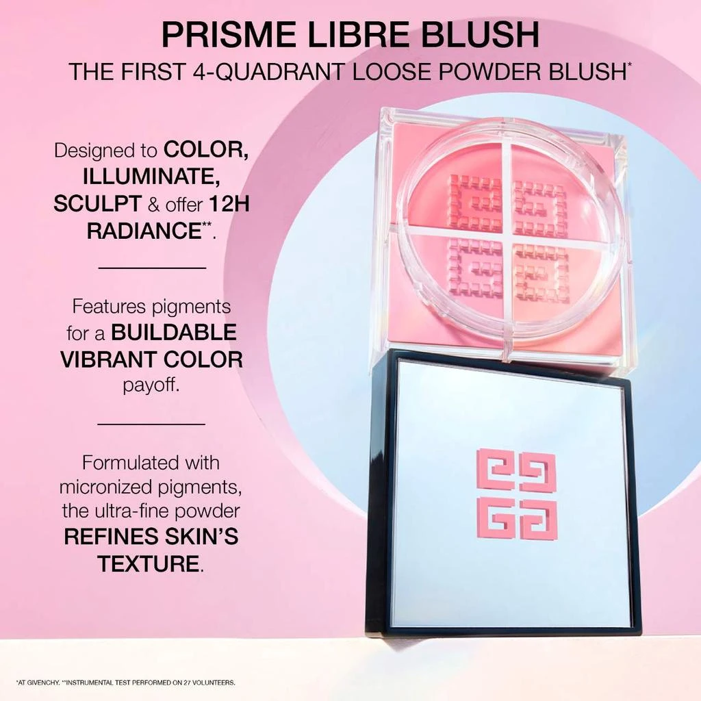 商品Givenchy|Prisme Libre Loose Powder Blush 12H Radiance,价格¥348,第3张图片详细描述