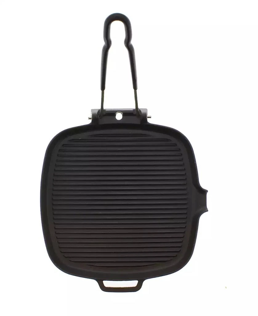 商品Chasseur|French Cast Iron 9" Square Grill With Folding Handle,价格¥1236,第1张图片