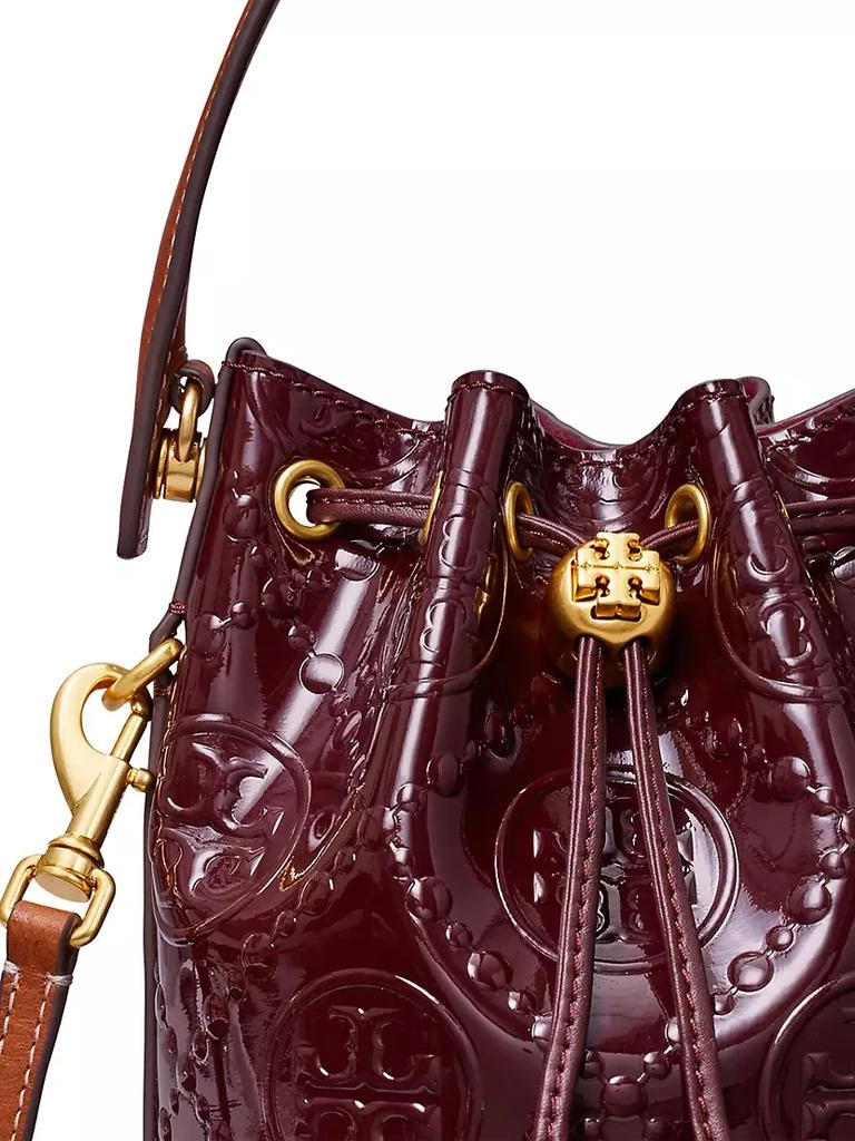 商品Tory Burch|T Monogram Embossed Patent Leather Bucket Bag,价格¥3586,第4张图片详细描述