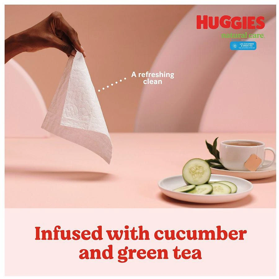 商品Huggies|Refreshing Baby Wipes Cucumber & Green Tea,价格¥34,第5张图片详细描述