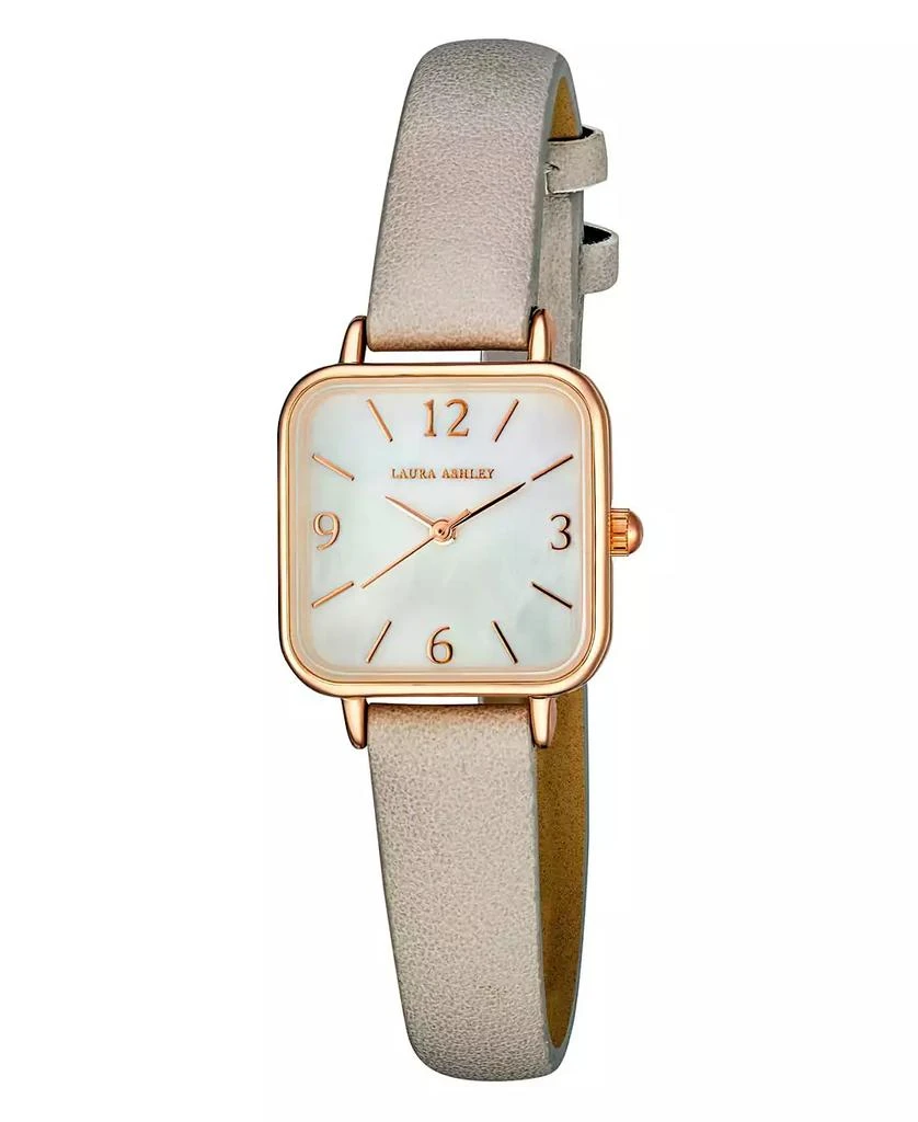 商品Laura Ashley|Women's Gray Polyurethane Strap Watch 24mm,价格¥452,第1张图片