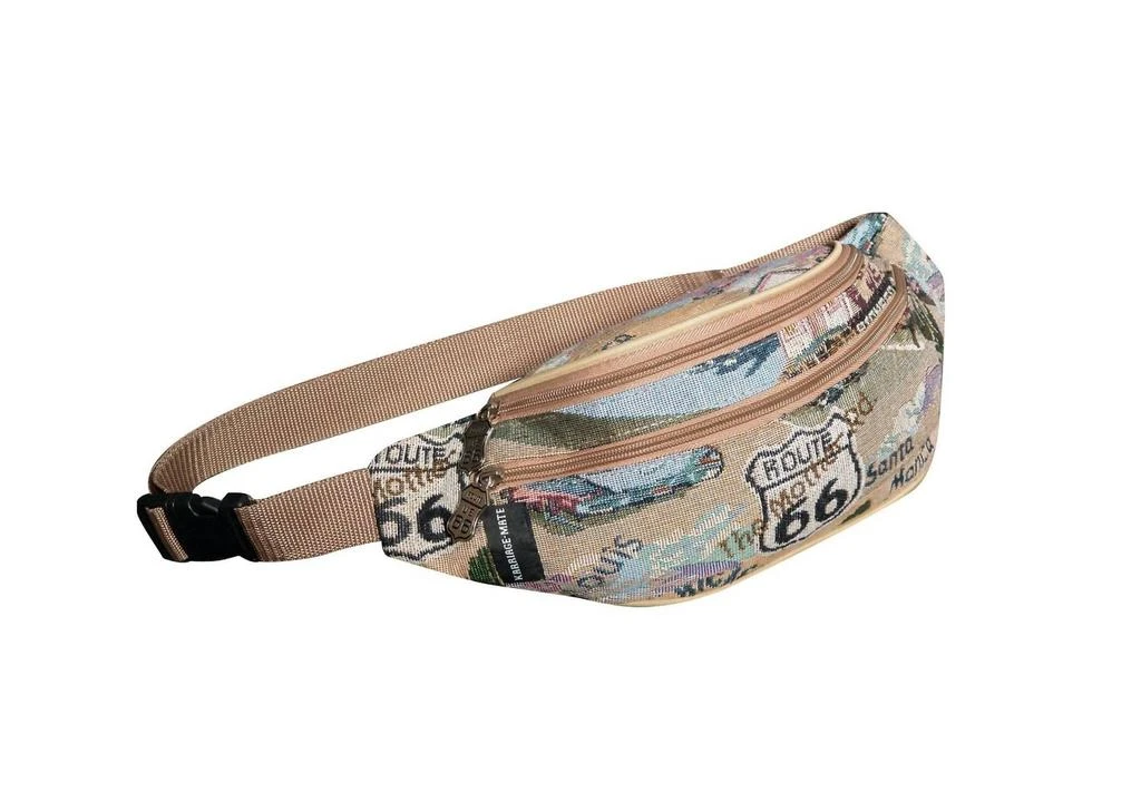 商品Route 66|Women's Tapestry Waist Fanny Pack Bag In Multi,价格¥224,第1张图片