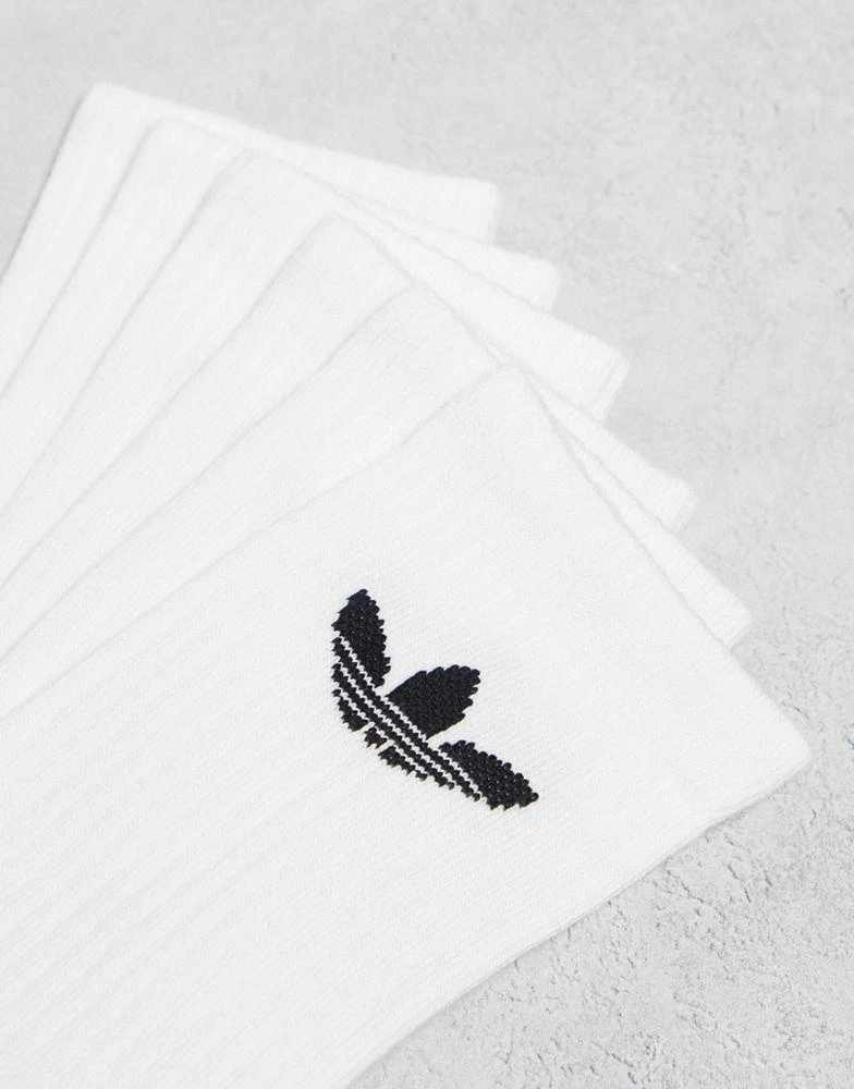 商品Adidas|adidas Originals trefoil 6 pack socks in white,价格¥196,第4张图片详细描述