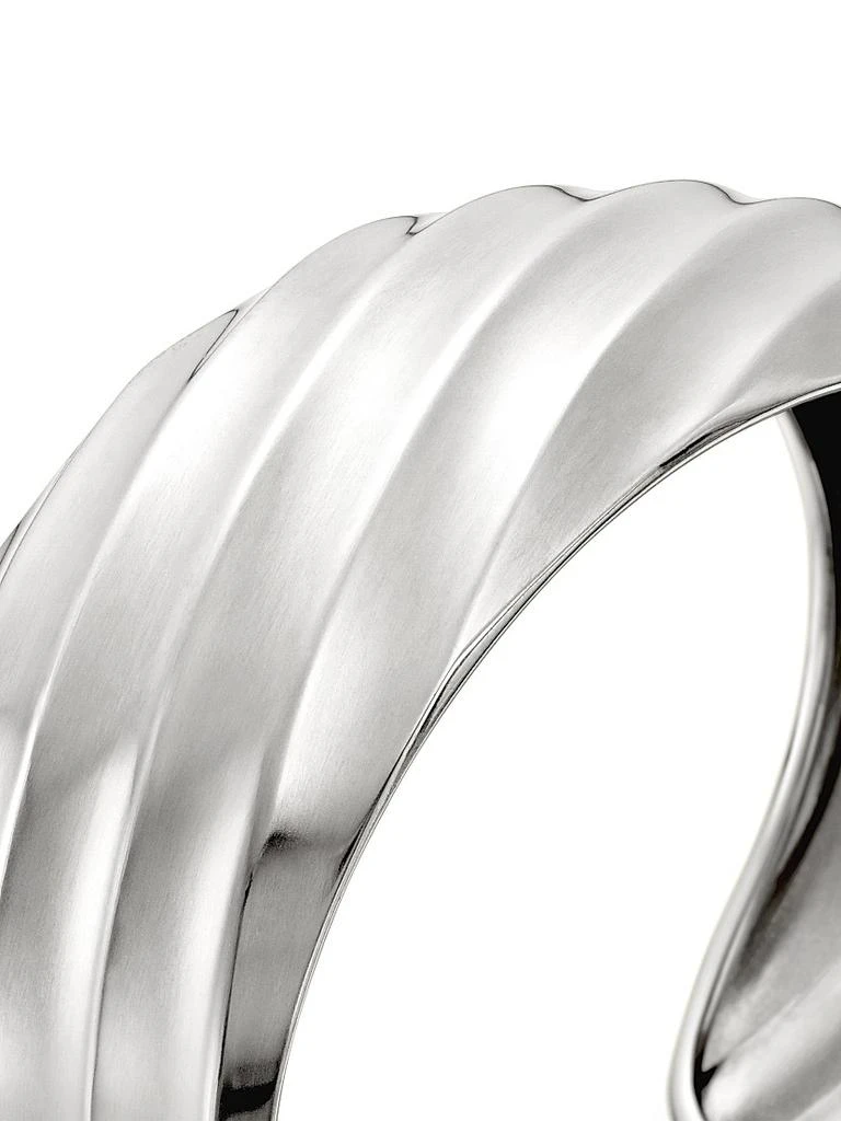 Cable Edge Cuff Bracelet in Sterling Silver, 24MM 商品