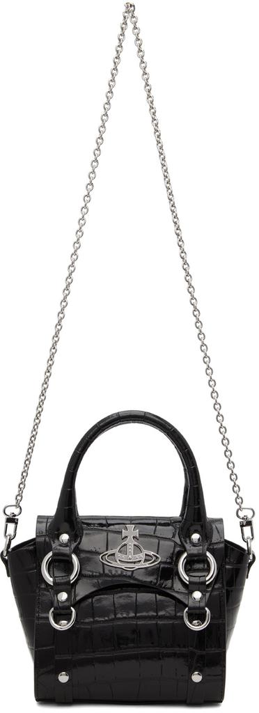 Black Mini Betty Top Handle Bag商品第4张图片规格展示