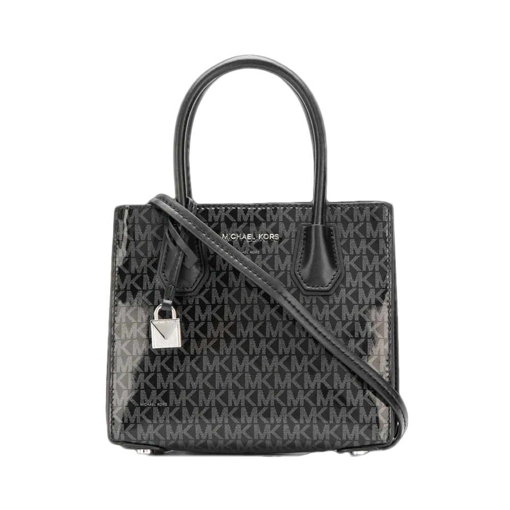 商品[国内直发] Michael Kors|Michael Kors 迈克高仕 女士单肩包斜挎包 30H8SM9M8B-BLACKSILVER,价格¥857,第1张图片