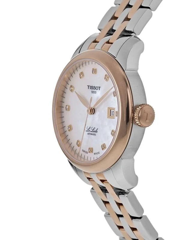 商品Tissot|Tissot Le Locle Automatic 29mm Diamond Dial Two-tone Steel Women's Watch T006.207.22.116.00,价格¥5832,第3张图片详细描述