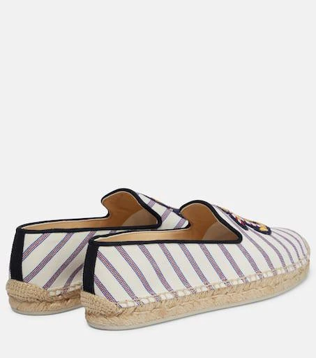 商品Christian Louboutin|Loudmer Donna striped canvas espadrilles,价格¥4426,第3张图片详细描述