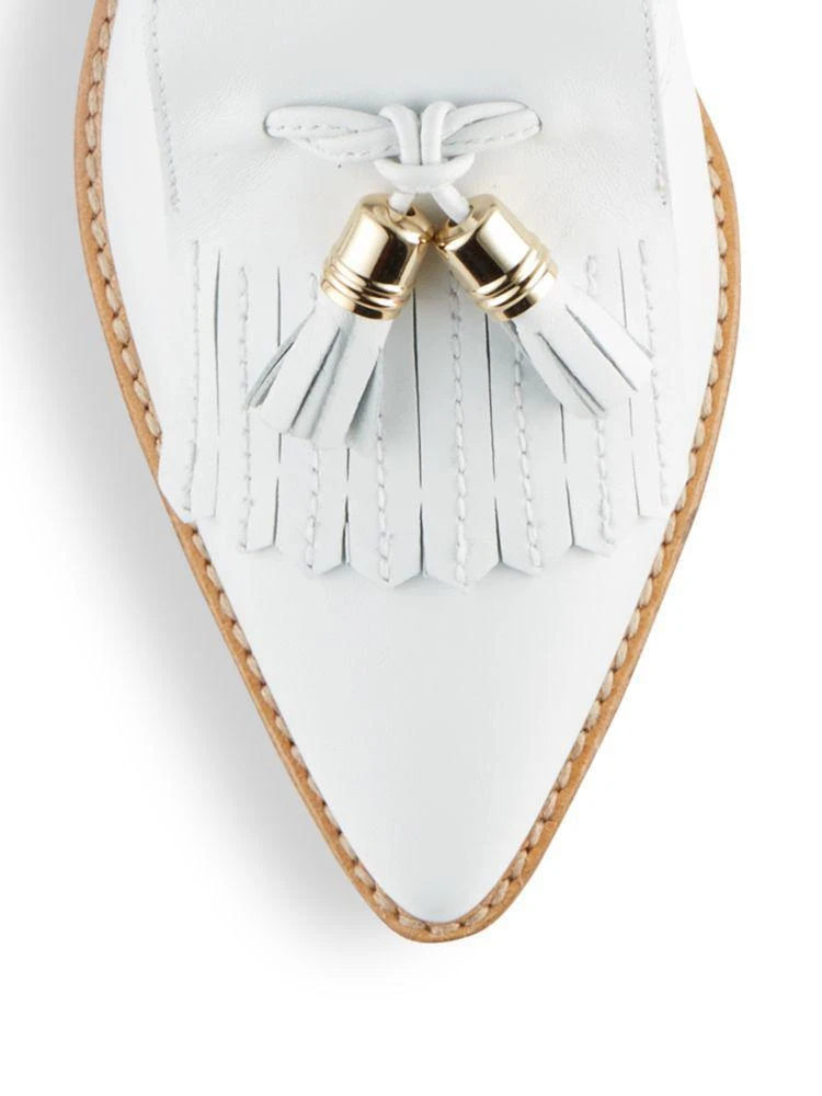 商品Stuart Weitzman|Verve Leather Tassle Loafers,价格¥786,第3张图片详细描述