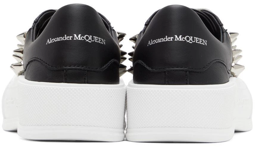 商品Alexander McQueen|Black & White Deck Plimsoll Sneakers,价格¥1222,第2张图片详细描述