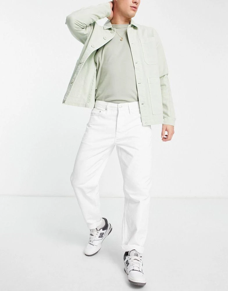 商品Topman|Topman relaxed jean in white,价格¥149,第1张图片
