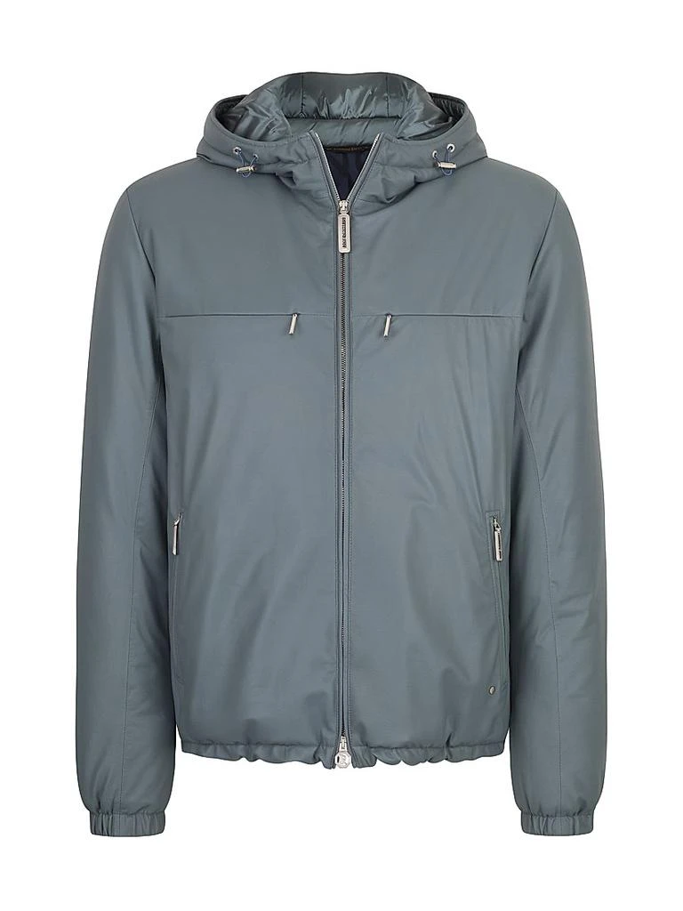 商品Stefano Ricci|Calfskin Leather Hooded Blouson,价格¥55846,第1张图片