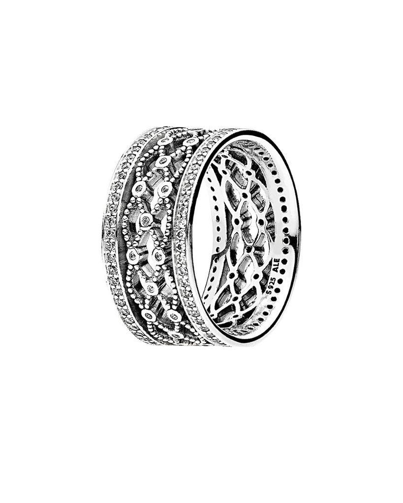 商品PANDORA|Pandora Silver CZ Lacework Ring,价格¥322,第1张图片