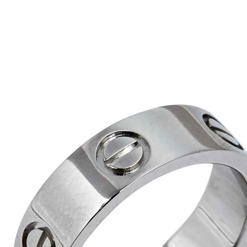 商品[二手商品] Cartier|Cartier Love Platinum Band Ring Size 51,价格¥8314,第3张图片详细描述