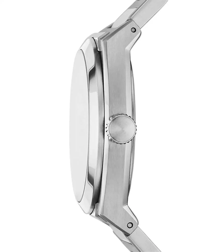 商品Fossil|Men's Everett Silver-Tone Stainless Steel Bracelet Watch 42mm,价格¥891,第3张图片详细描述