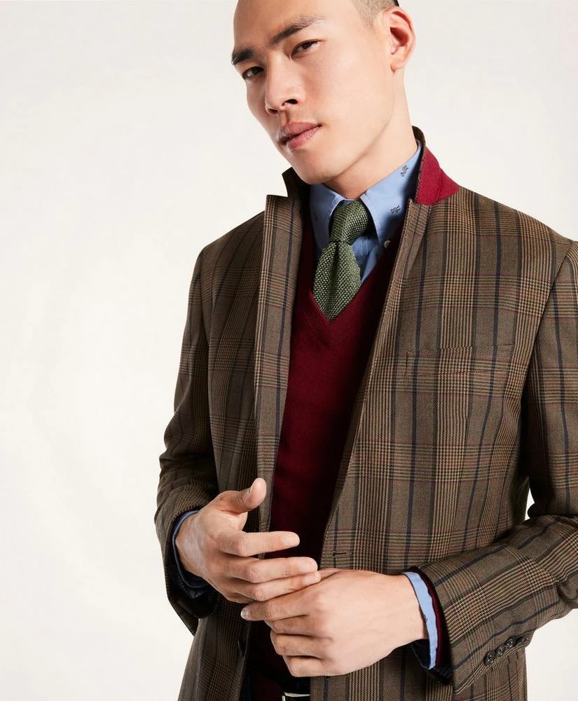 商品Brooks Brothers|Regent Regular-Fit Twill Plaid Sport Coat,价格¥2079,第1张图片