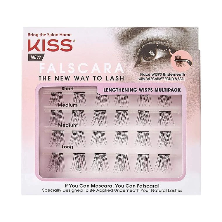 商品Kiss Cosmetics|Kiss Falscara Diy Eyelash Extension Wisps Mini Lash Clusters, Multipack, 24 Ea,价格¥39,第1张图片