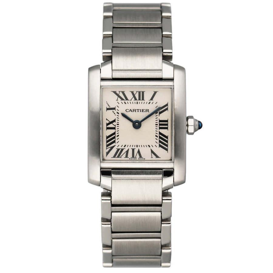 Pre-owned Cartier Tank Francaise Beige Dial Ladies Watch 2384商品第1张图片规格展示
