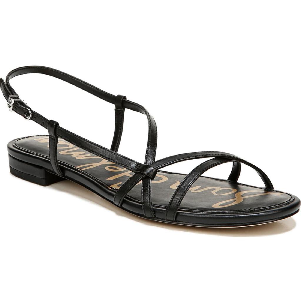 Sam Edelman Womens Teale Faux Leather Flat Strappy Sandals商品第1张图片规格展示