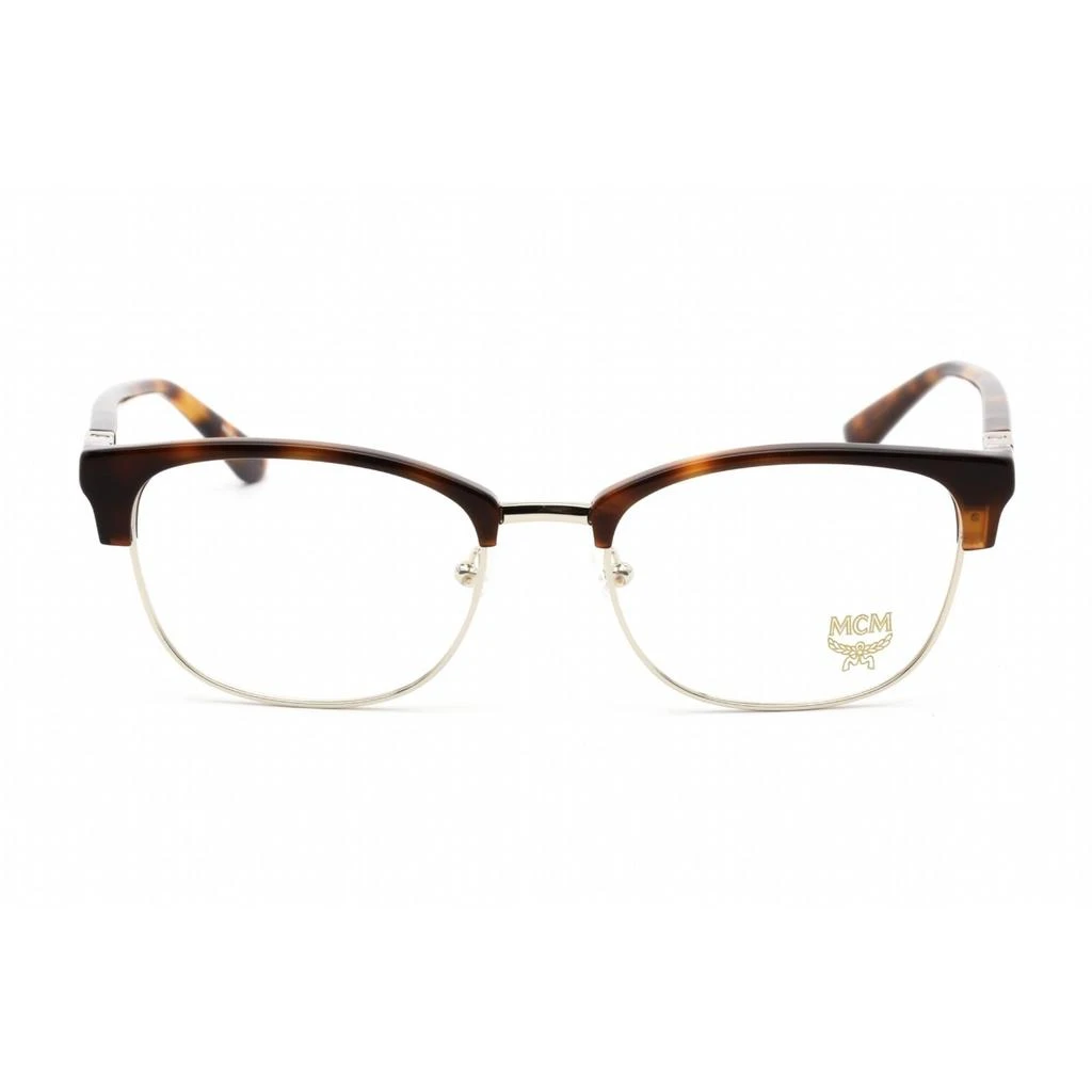 商品MCM|Mcm Unisex Eyeglasses - Clear Lens Havana Rectangular Plastic Frame | MCM2718 213,价格¥393,第2张图片详细描述