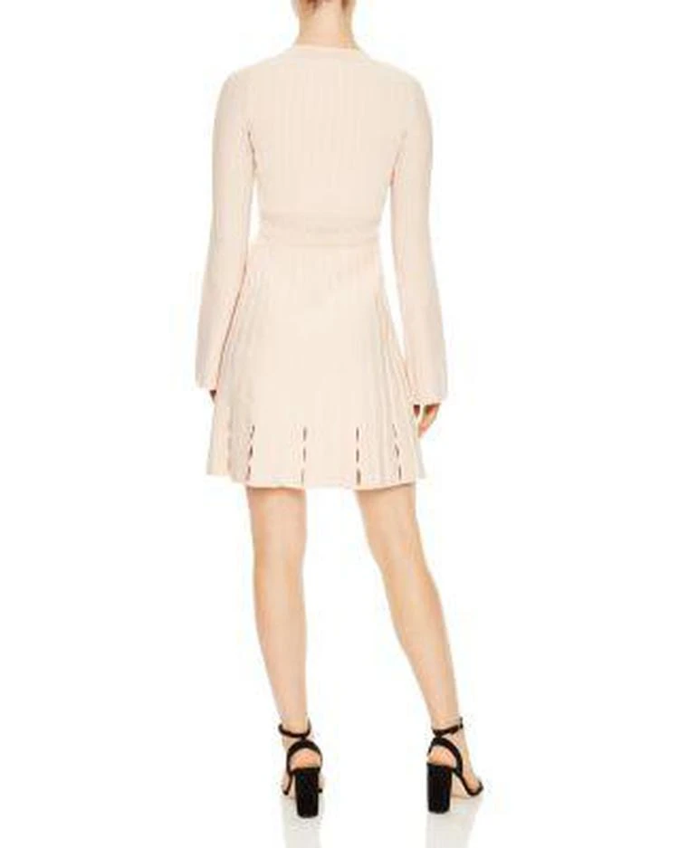 商品Sandro|Terez Eyelet-Detail Knit Mini 连衣裙,价格¥1381,第2张图片详细描述