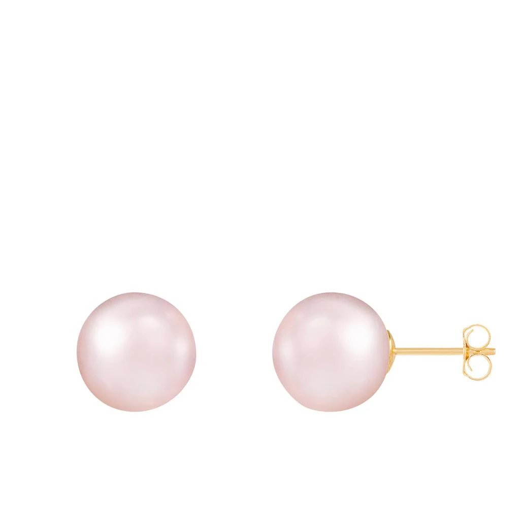 商品Splendid Pearls|14k Yellow Gold 10-11mm Pearl Earrings,价格¥935,第1张图片