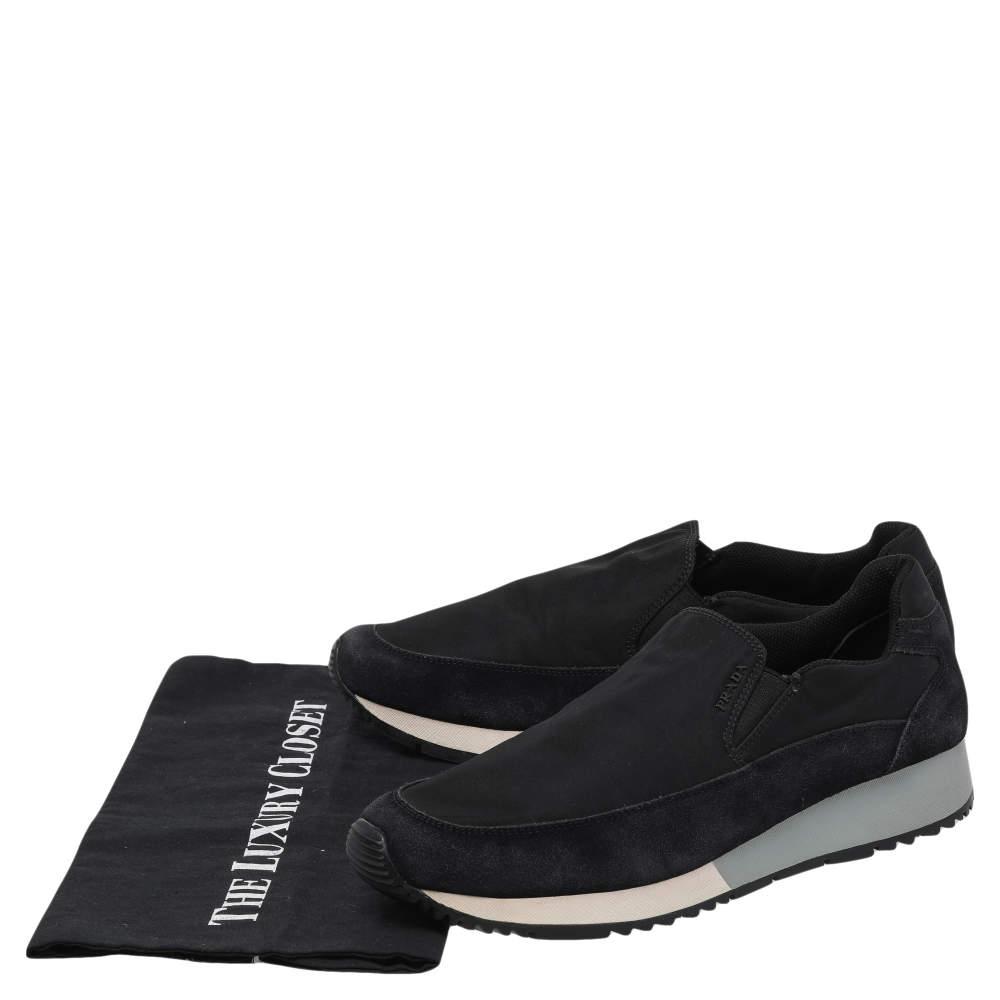 Prada Sport Black Suede And Nylon Slip On Sneakers Size 40商品第8张图片规格展示