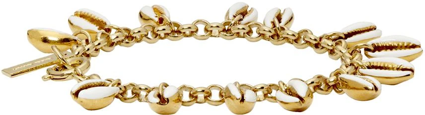 商品Isabel Marant|White & Gold New Amer Bracelet,价格¥590,第5张图片详细描述