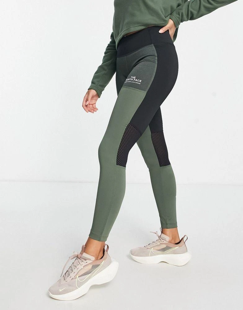 商品The North Face|The North Face Training high waist performance leggings in khaki,价格¥473,第1张图片