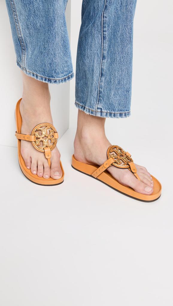 商品Tory Burch|Tory Burch Miller Cloud Vintage Plaque Sandals,价格¥2065,第5张图片详细描述