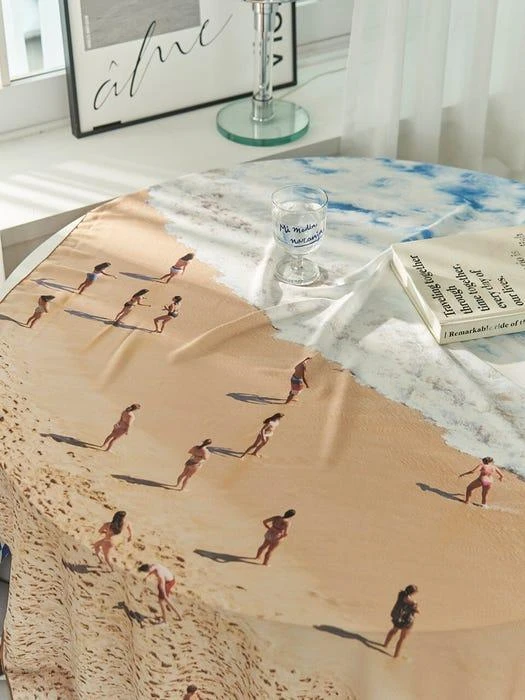 商品DECOVIEW|Summer Beach_Chiffon Sunblock Cover Curtain,价格¥363,第3张图片详细描述