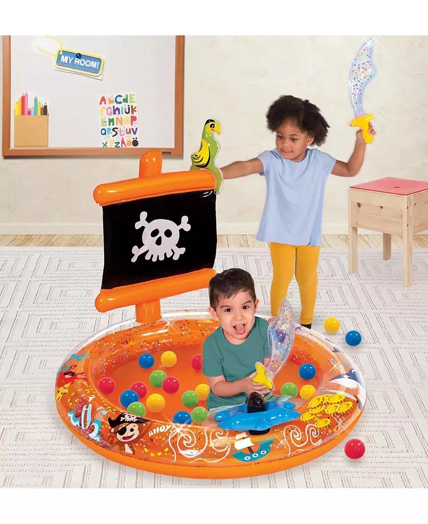 商品Redbox|Banzai Pirate Sparkle Play Center Inflatable Ball Pit -Includes 20 Balls,价格¥202,第2张图片详细描述