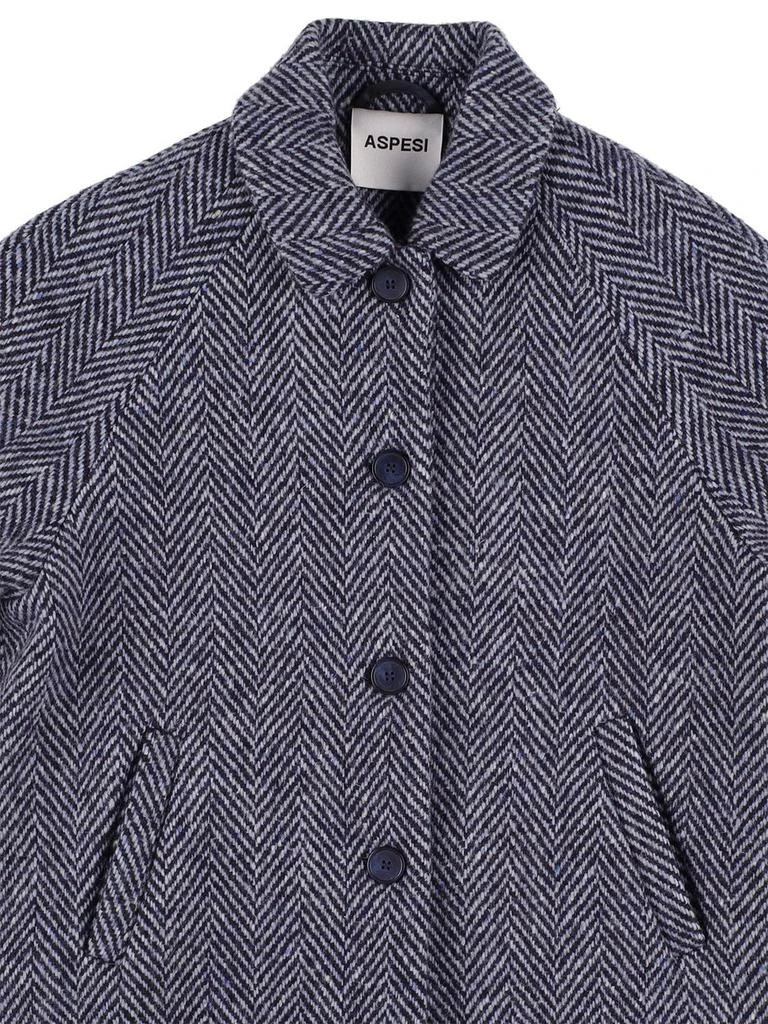 商品ASPESI|Herringbone Wool Blend Coat,价格¥1753,第2张图片详细描述