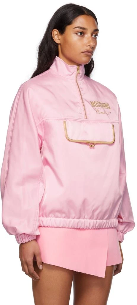 商品Moschino|Pink Coin Purse Quarter Zip Jacket,价格¥3197,第2张图片详细描述