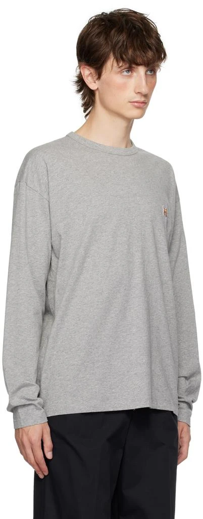 商品Maison Kitsune|Gray Fox Head Long Sleeve T-Shirt,价格¥998,第2张图片详细描述