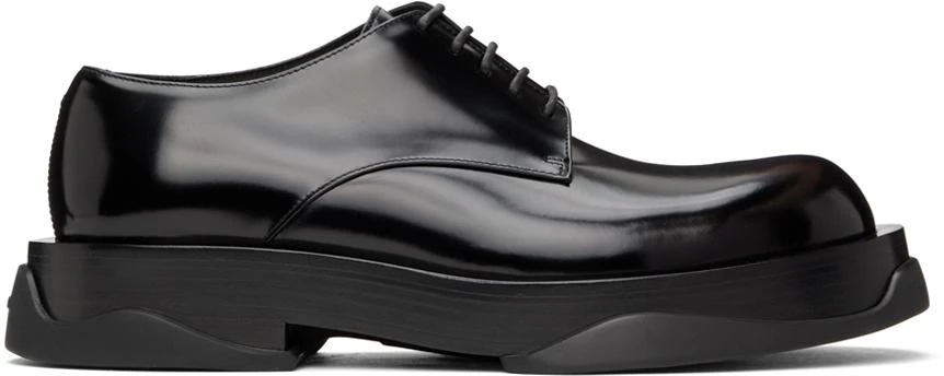 商品Jil Sander|Black Lace-Up Derbys,价格¥7143,第1张图片