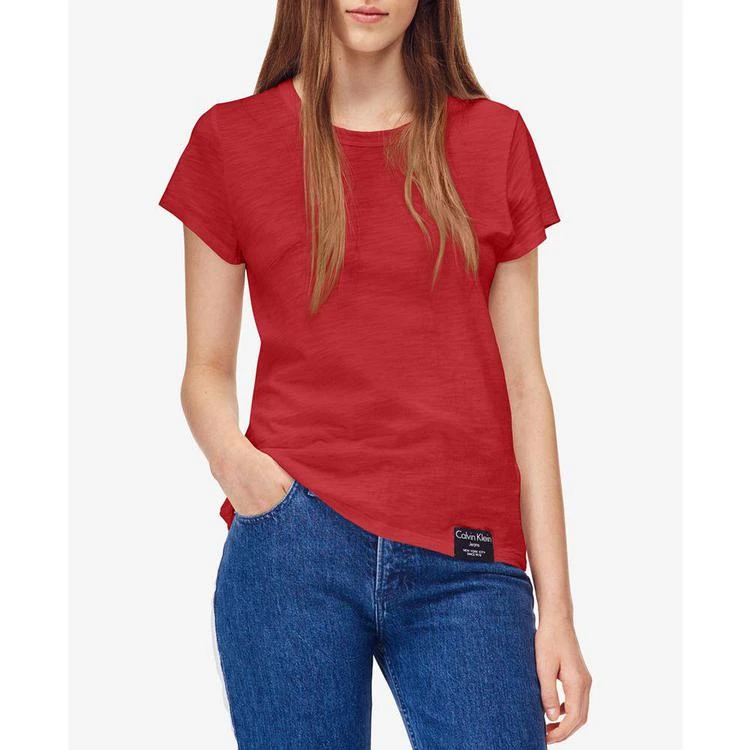 商品Calvin Klein|Cotton Crew-Neck T-Shirt,价格¥154,第2张图片详细描述
