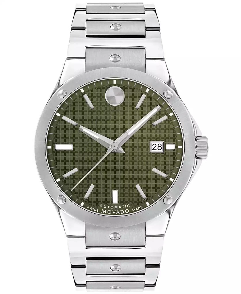 商品Movado|Men's Swiss Automatic  S.E. Stainless Steel Bracelet Watch 41mm,价格¥14107,第1张图片