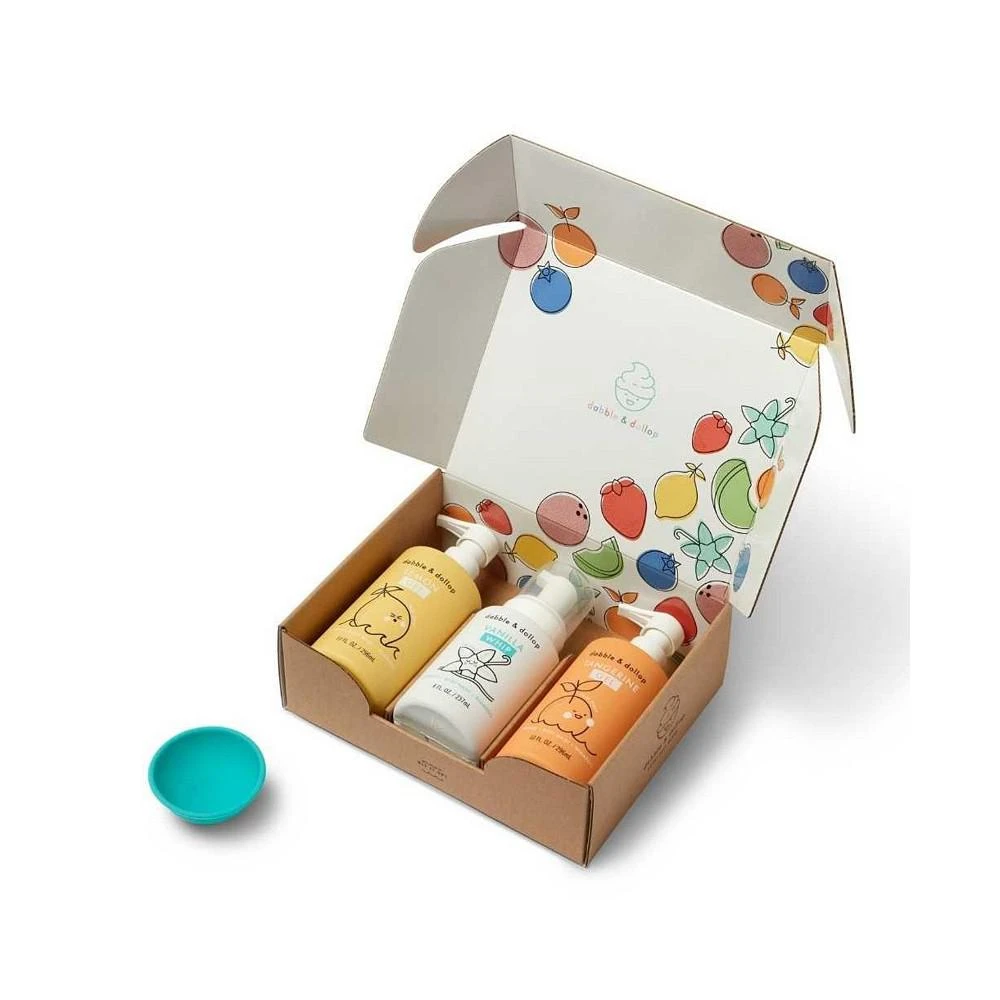 商品Dabble & Dollop|Citrus Kiss Bundle - Lemon, Vanilla & Tangerine Bath Set,价格¥339,第1张图片