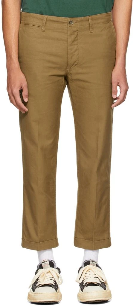 商品VisVim|Tan High Water Chino Trousers,价格¥5630,第1张图片