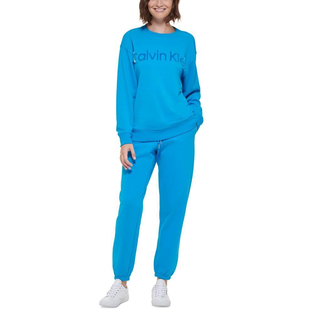 商品Calvin Klein|Women's Embroidered Logo Pullover Sweatshirt,价格¥252,第6张图片详细描述