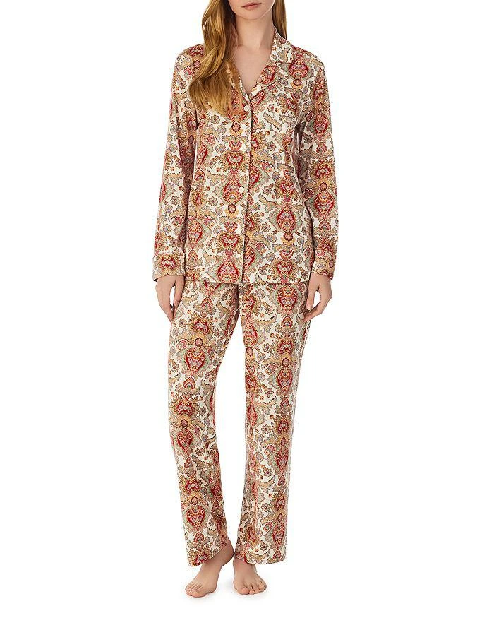 商品Ralph Lauren|Printed Long Sleeve Pajama Set,价格¥270,第1张图片