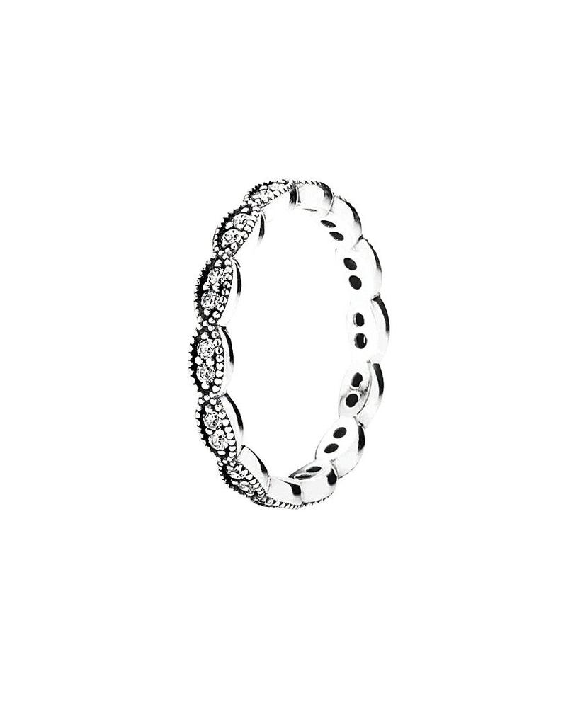 Pandora Silver CZ Sparkling Leaves Ring商品第1张图片规格展示