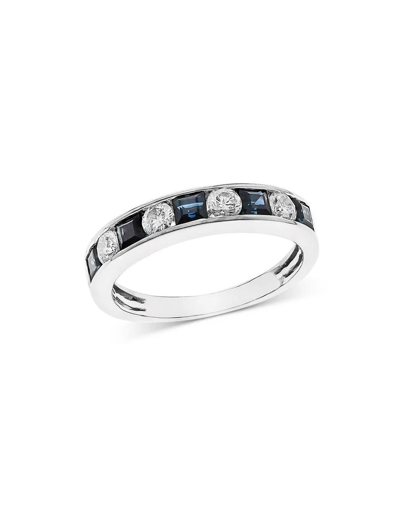 商品Bloomingdale's|Sapphire & Diamond Channel Band in 14K White Gold - Exclusive,价格¥11160,第1张图片详细描述