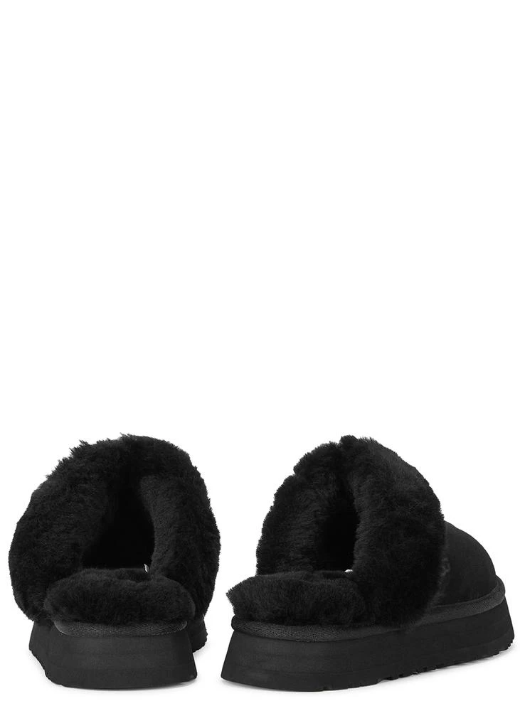 商品UGG|Disquette black suede flatform slippers,价格¥791,第3张图片详细描述